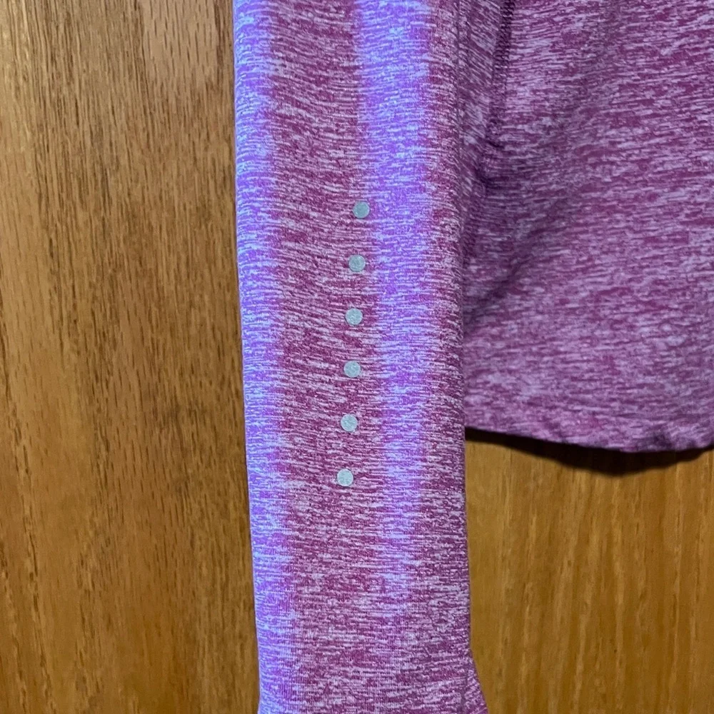 Nike Women's Heathered Purple Long Sleeve Top